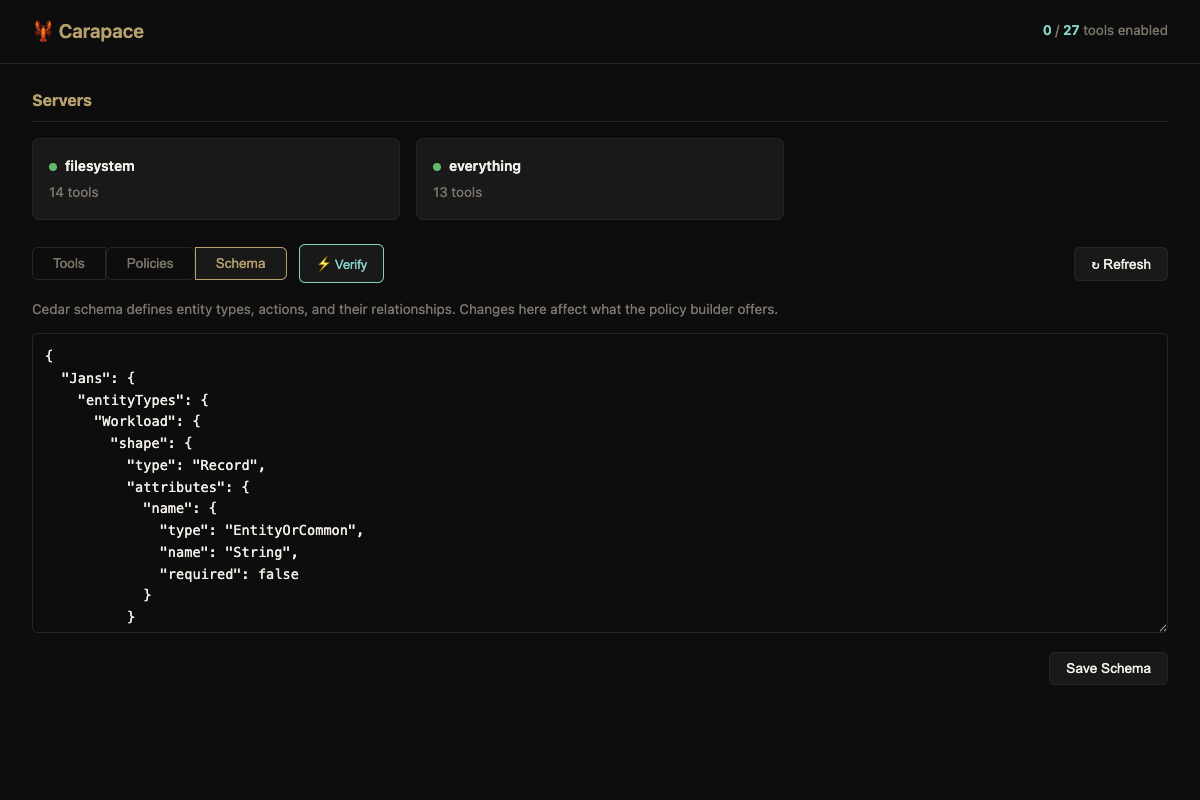 Schema Tab