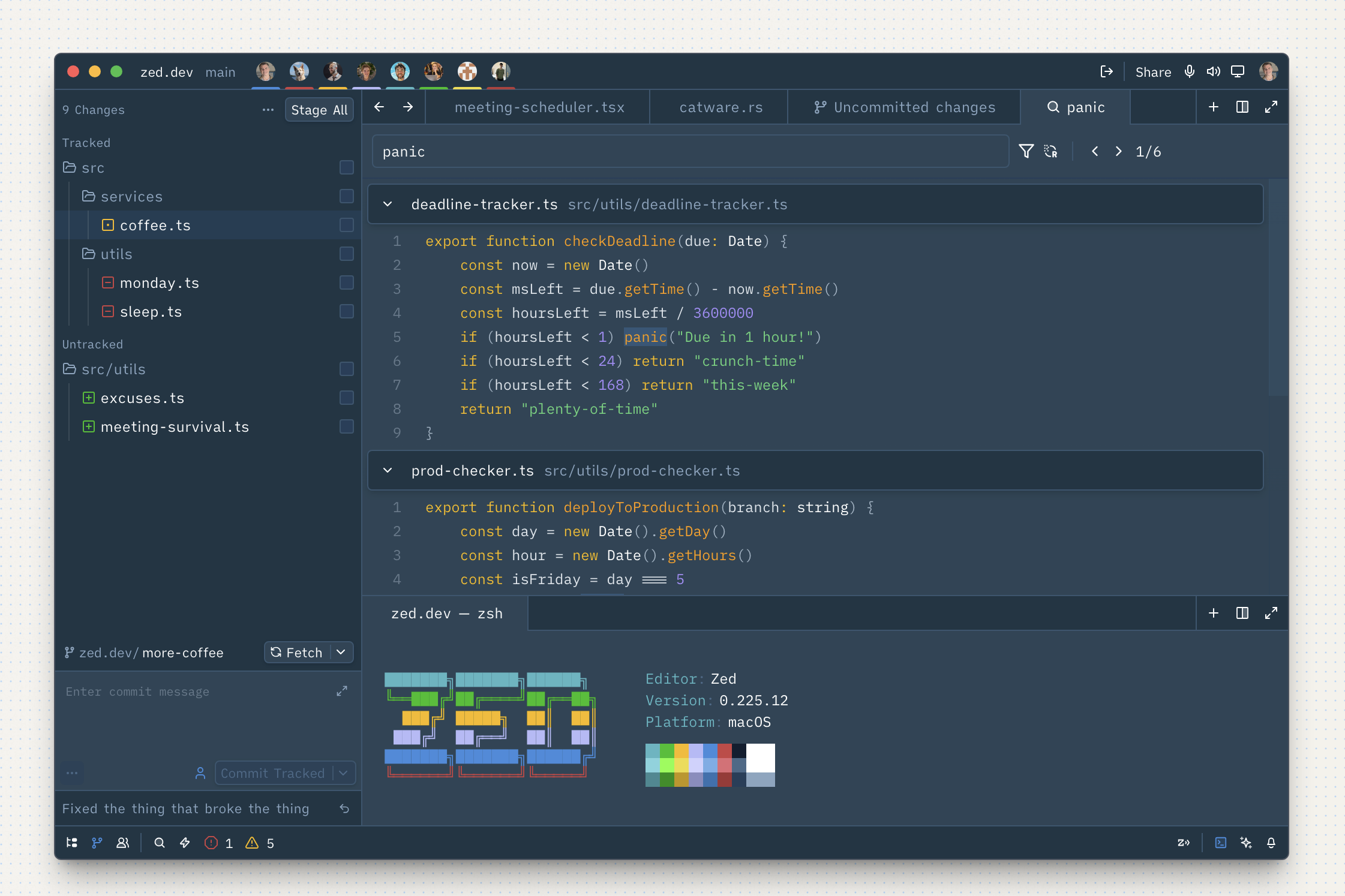 Dusty theme — Search