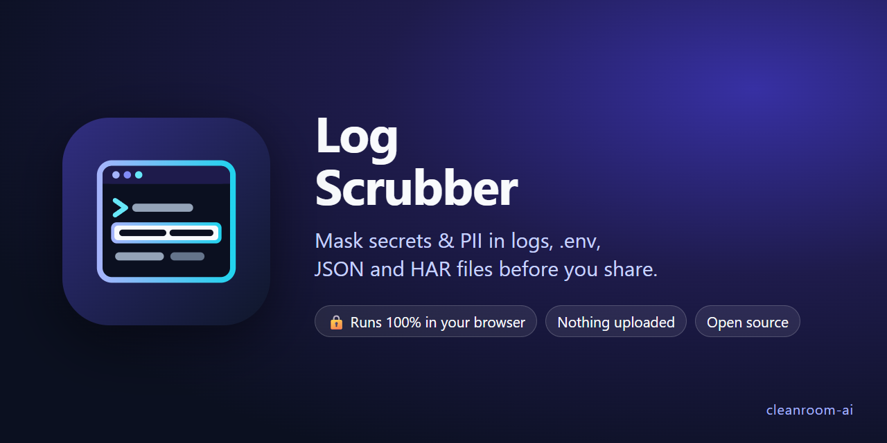 Log Scrubber: open the live demo