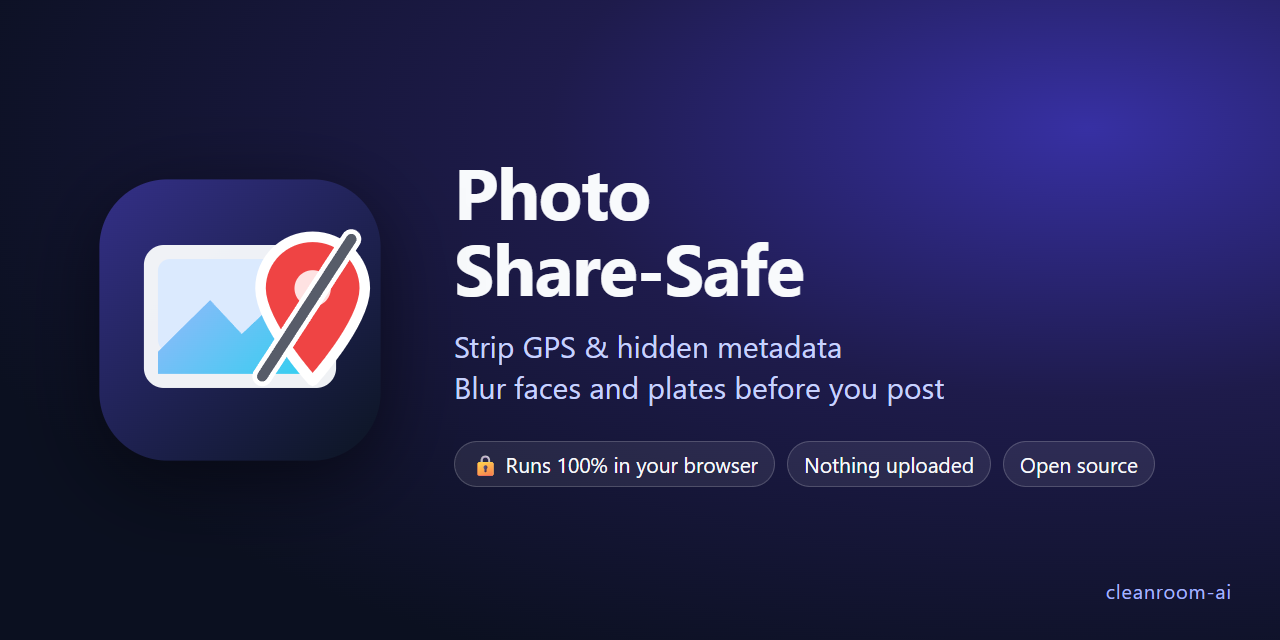 Photo Share-Safe: open the live demo