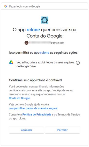 Google Drive Authorization