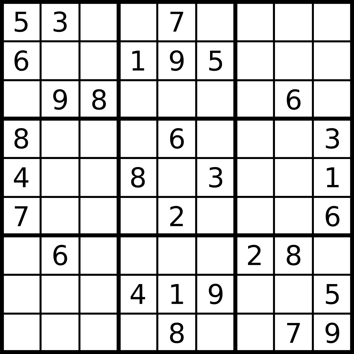 empty 9x9 sudoku