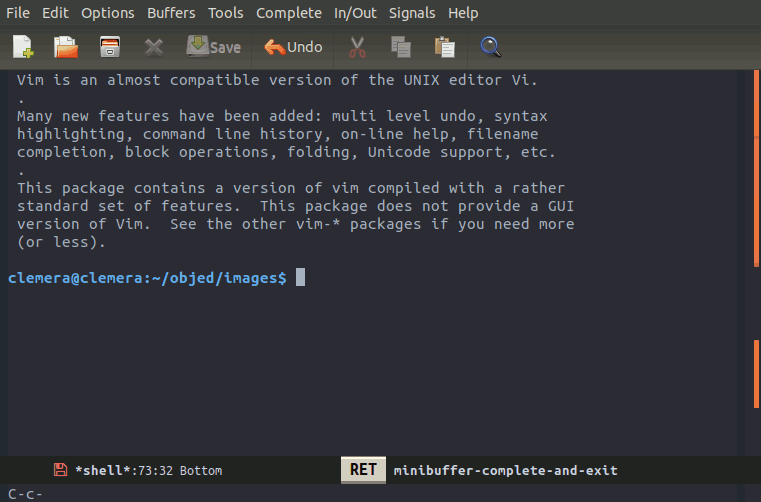Navigate and search output object