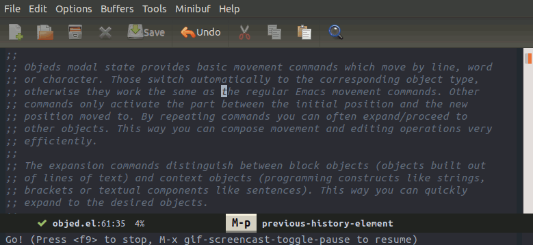 Select current object type with avy