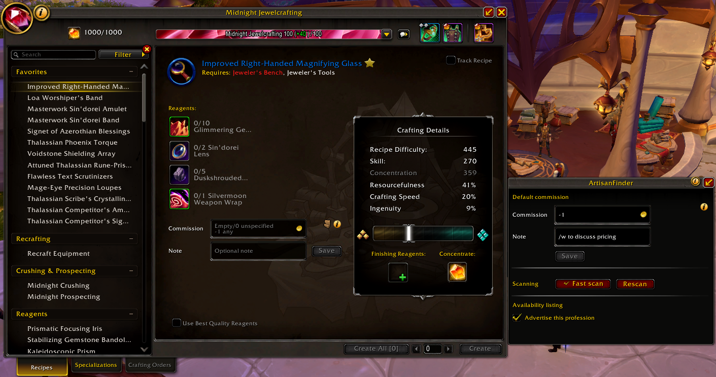 ArtisanFinder crafter view