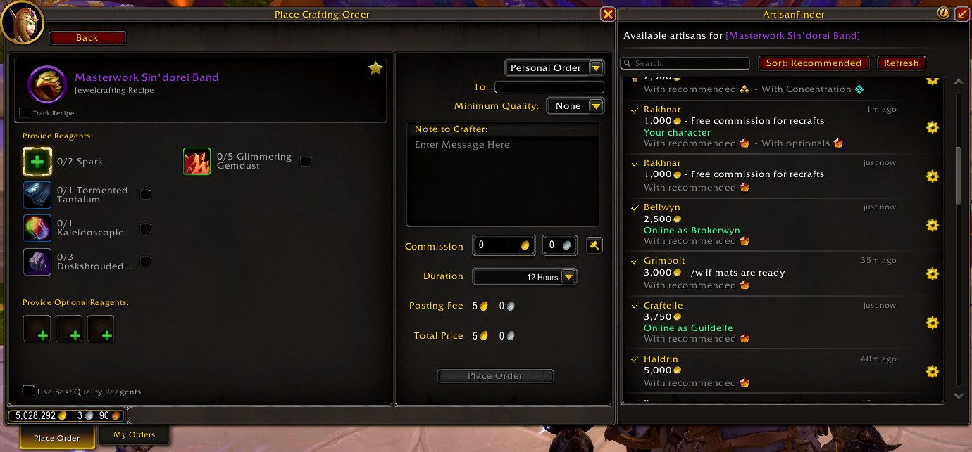 ArtisanFinder customer view