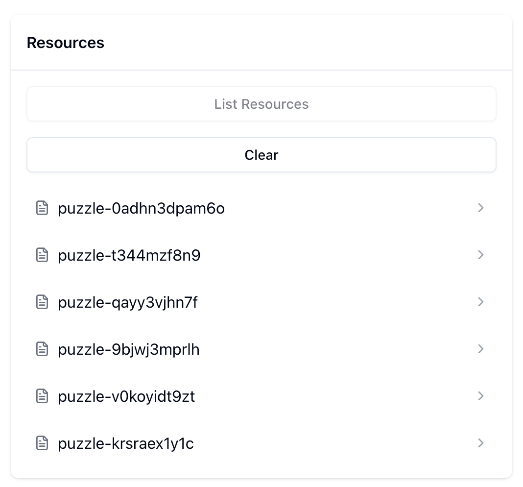 7. list resources