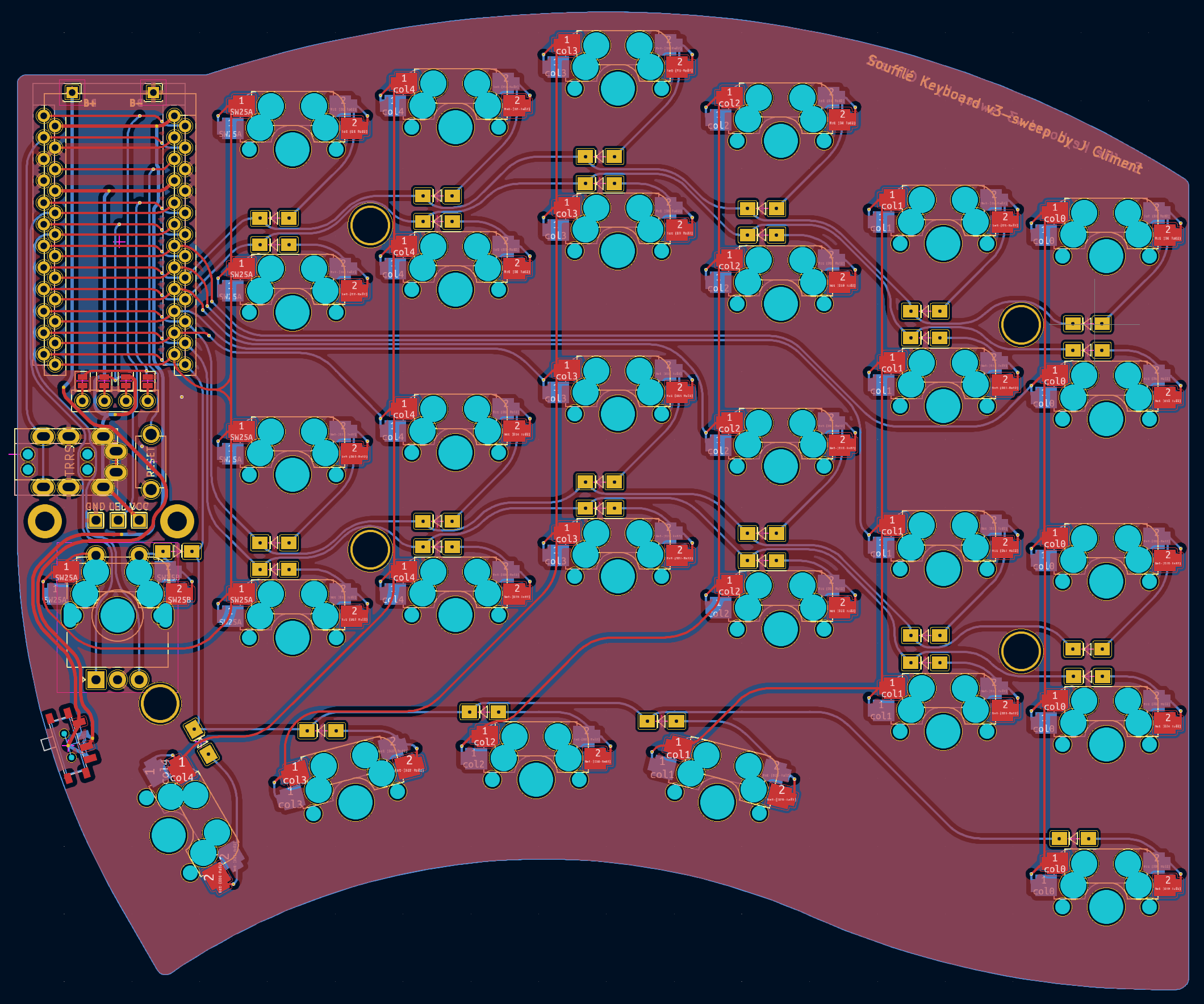 SouffleKeyboard PCB