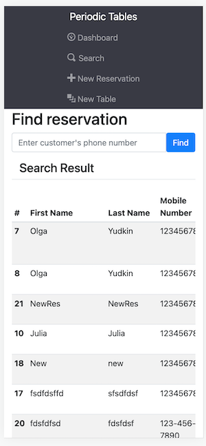 searchreservation small screen