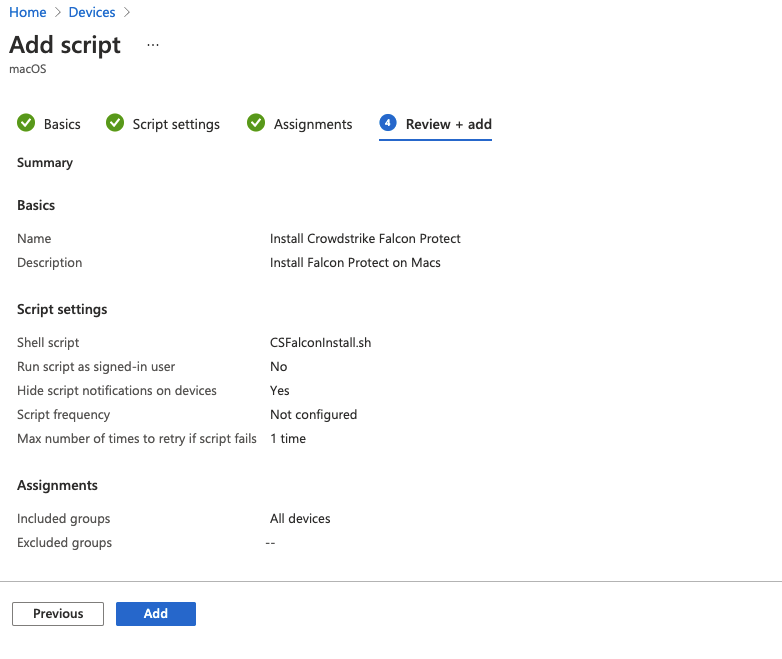 Step 5 - Script Review