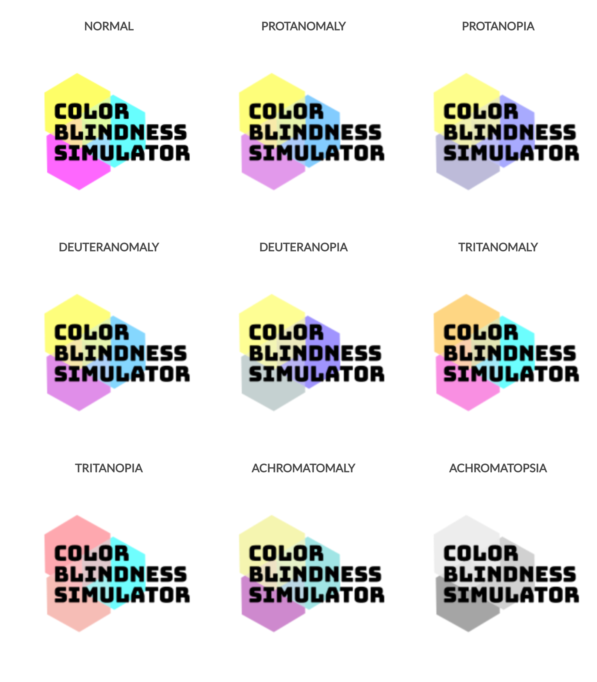 Color Blindness Simulator example 1