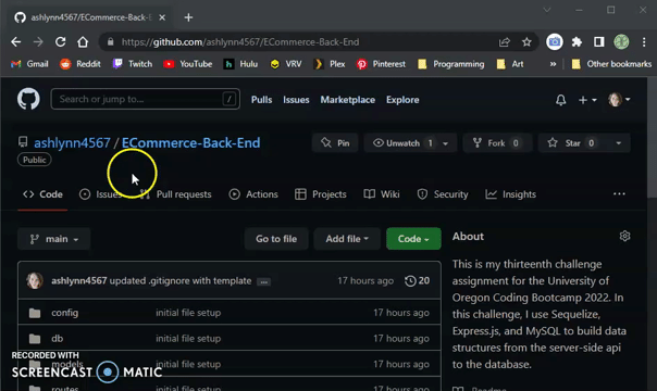 A demonstration gif showing how to clone the repository to your local machine, install all necessary dependencies, create a .env file, and seed your database.