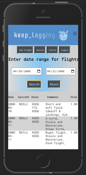 search by date range