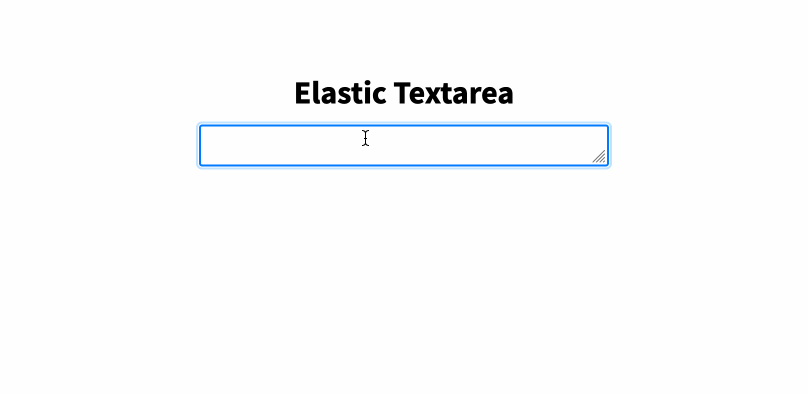 A gif of an textarea expanding and shrinking as a user types and deletes content.