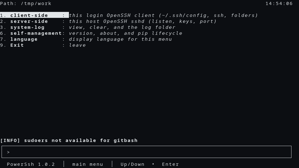Git Bash front