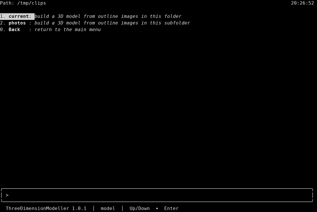 Folder board, current folder highlighted