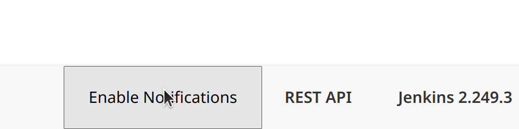 Enable Jenkins Notifications