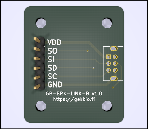 GB-BRK-LINK-B v1.0 KiCad 3D view