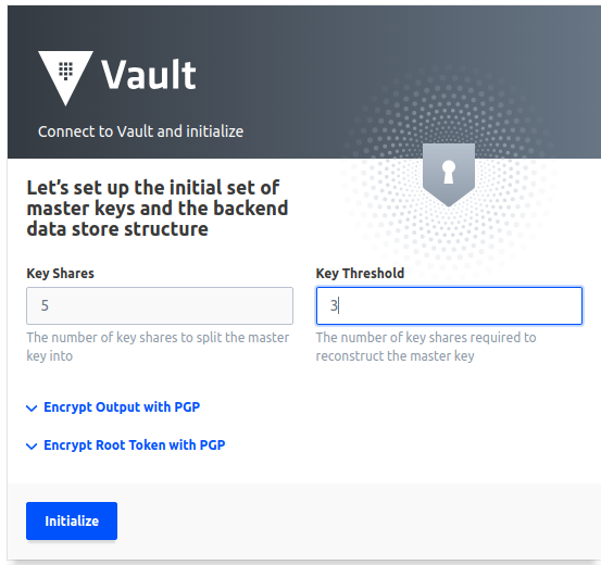 initialize vault