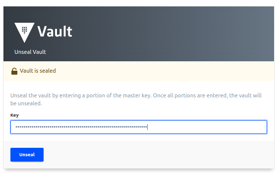 unseal vault