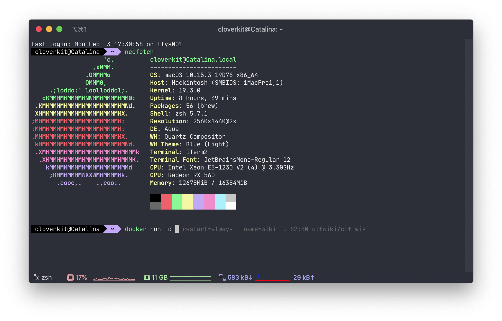 iterm2 snippets