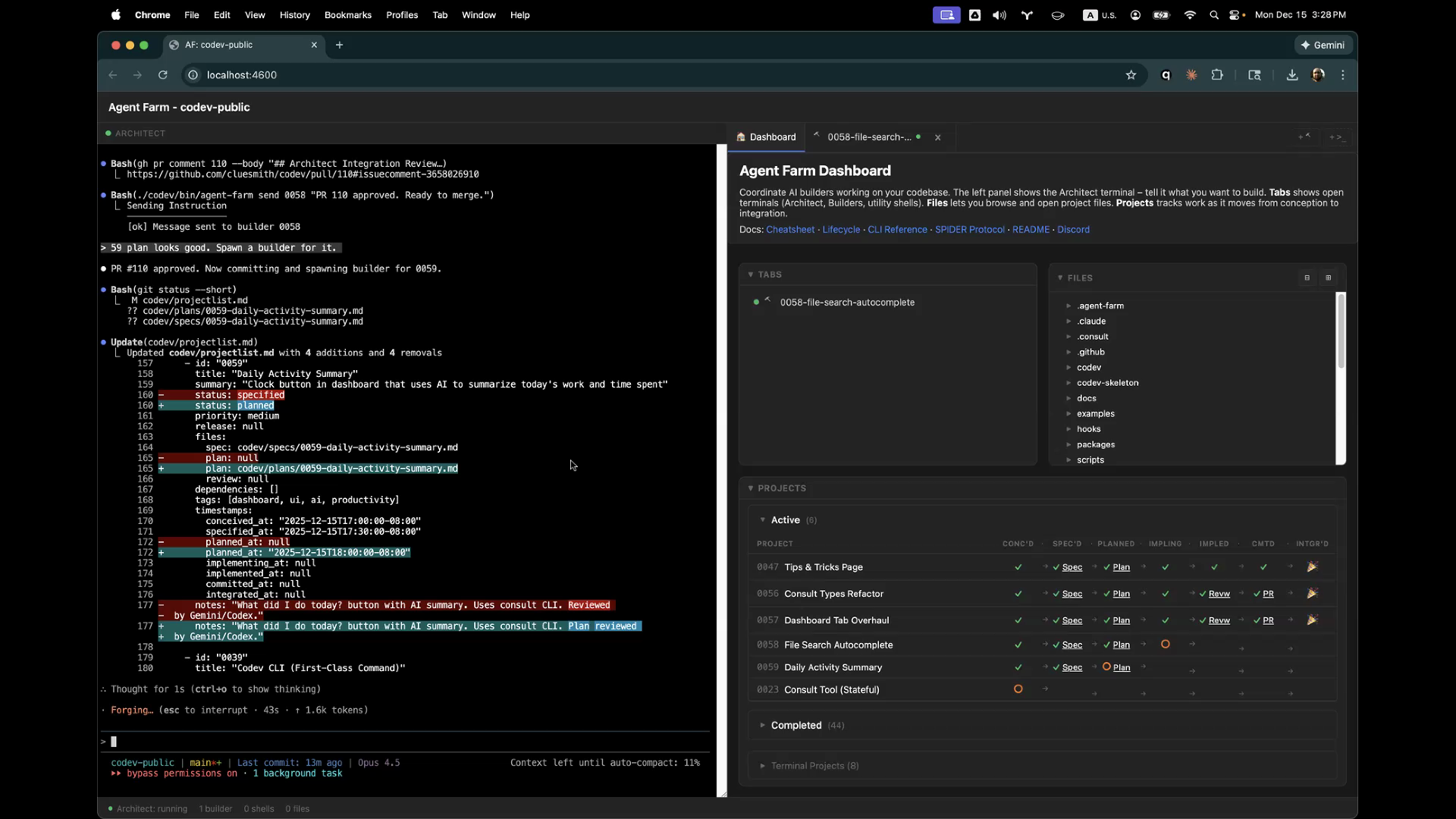 Agent Farm Dashboard