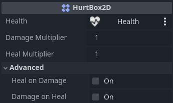 HurtBox2D Inspector