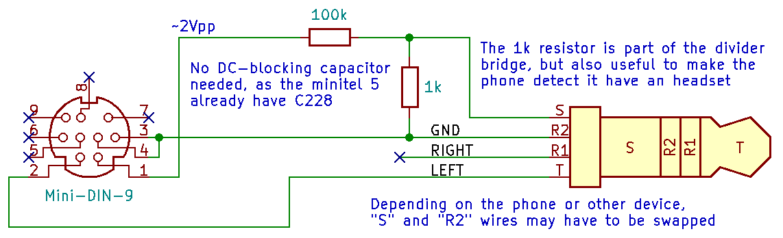 Simple cable schematics