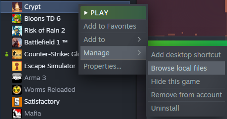 Steam Interface