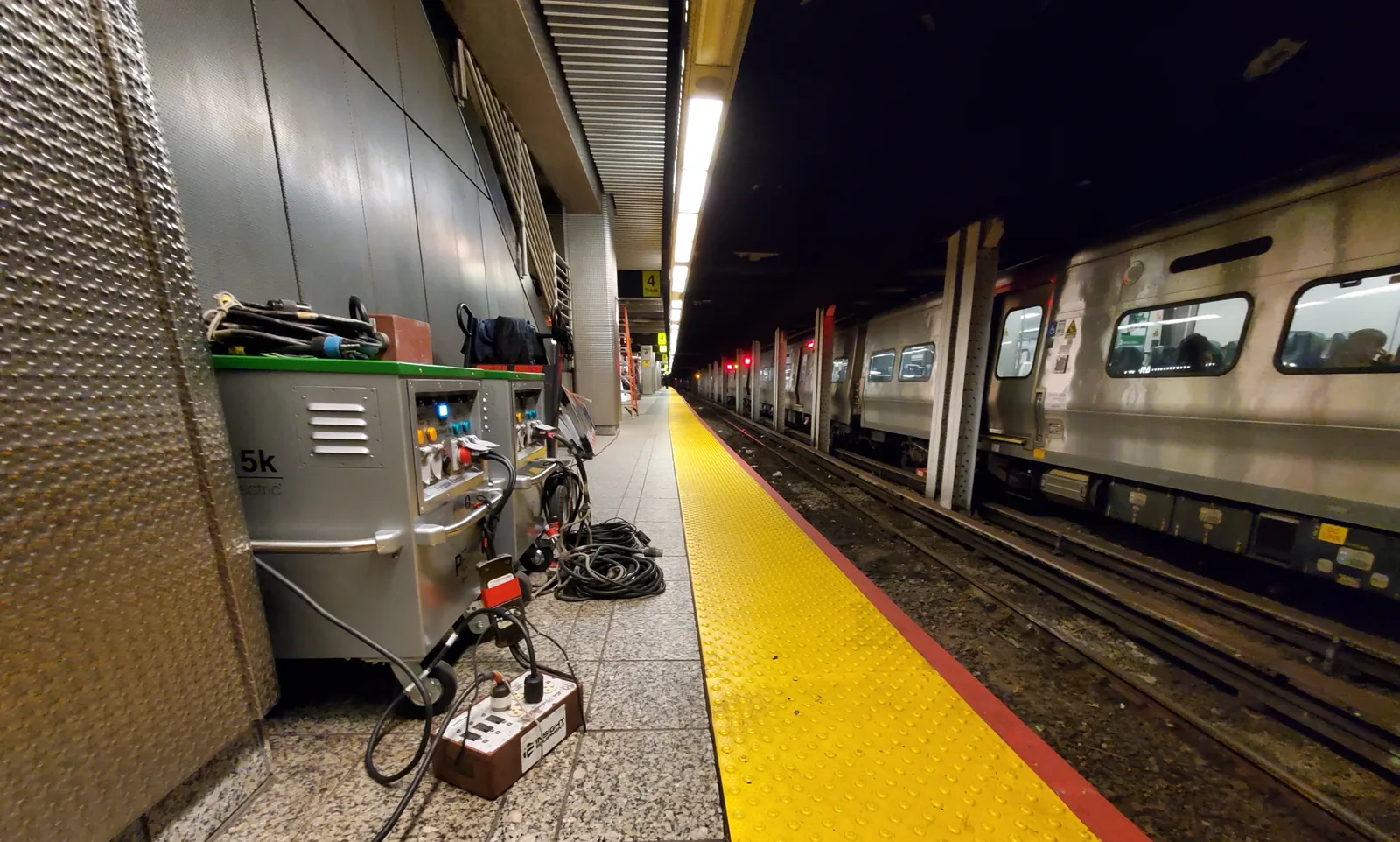 VOLTstack 5K battery power unit deployed at NYC subway location shoot