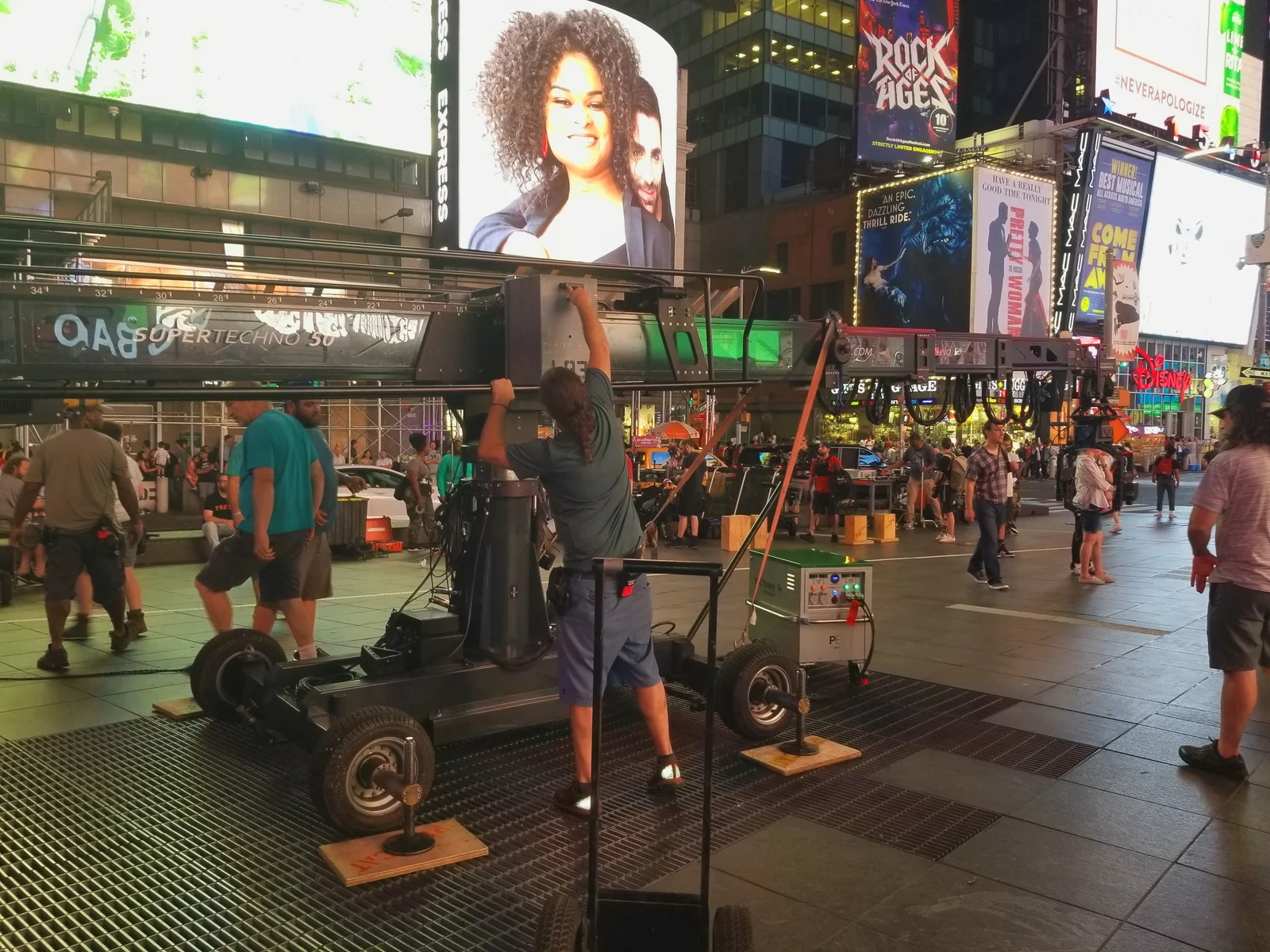 VOLTstack 5K deployed on urban film set location