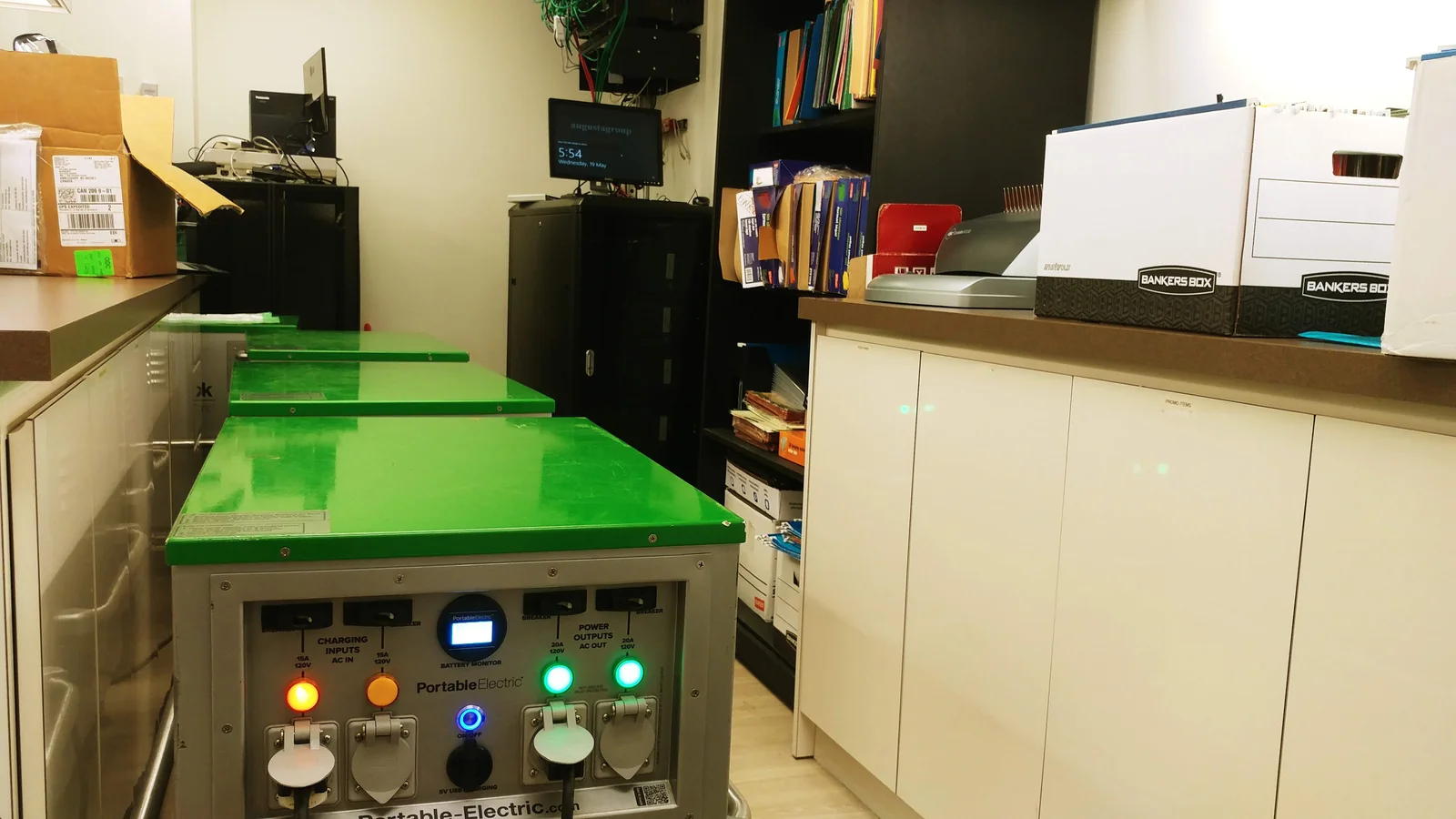 Battery power carts in clinical office setting