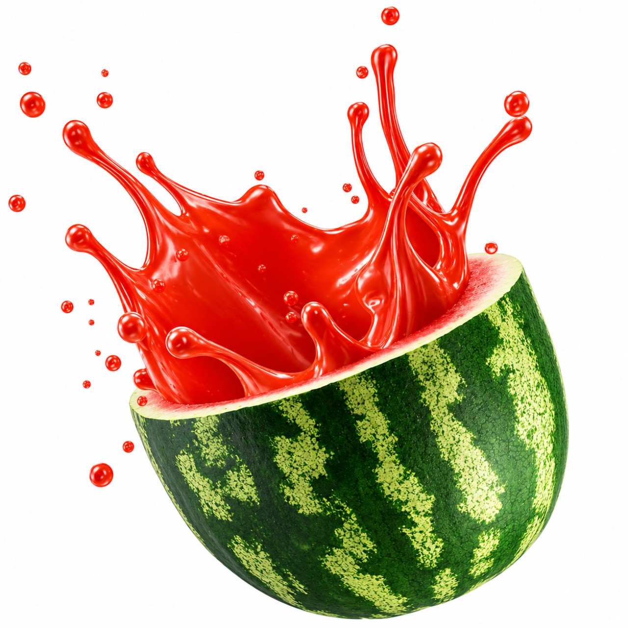 Watermelon Splash PNG 4K