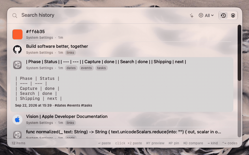 Recall screenshot 2