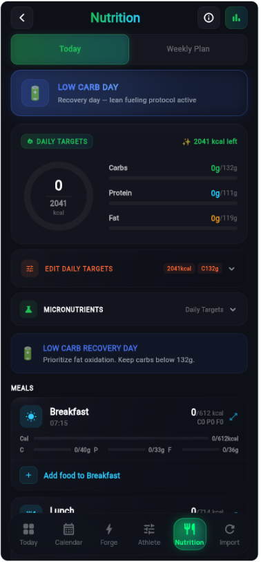 Nutrition - FuelSync