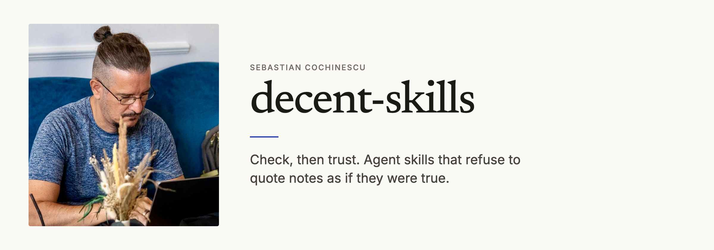 decent-skills. Check, then trust.