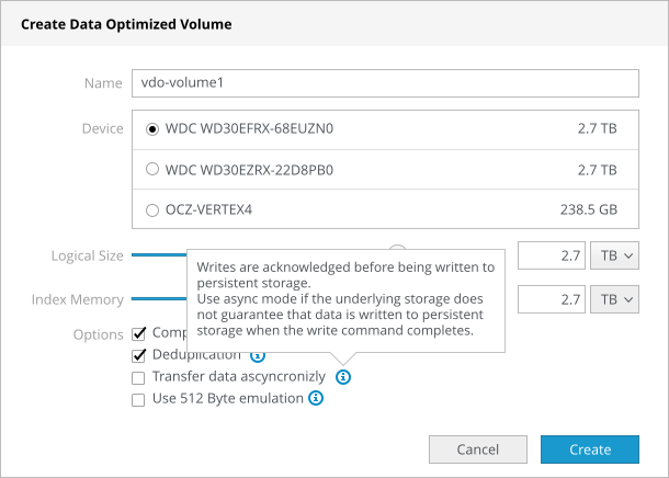 storage: no inline documentation for unfamiliar concepts of VDO devices ...