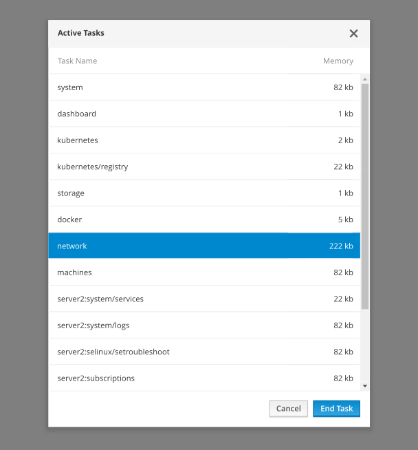 active task killer mockup