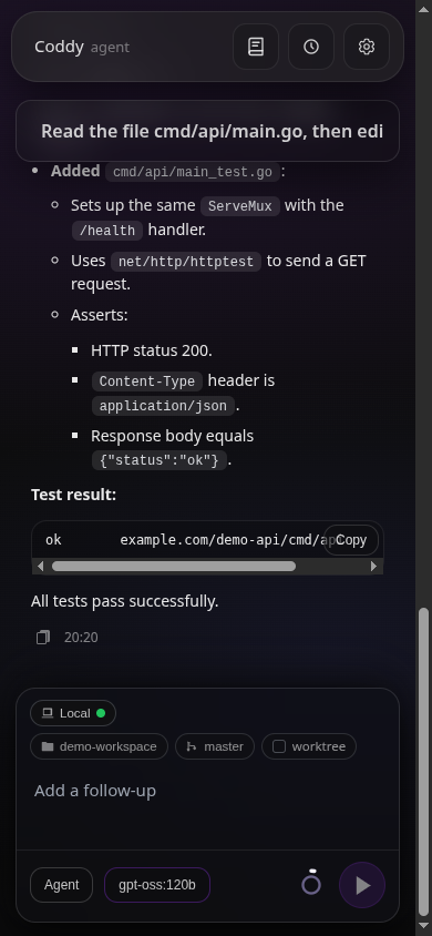 Mobile chat