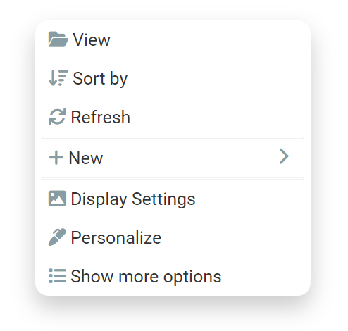 Custom Context Menu