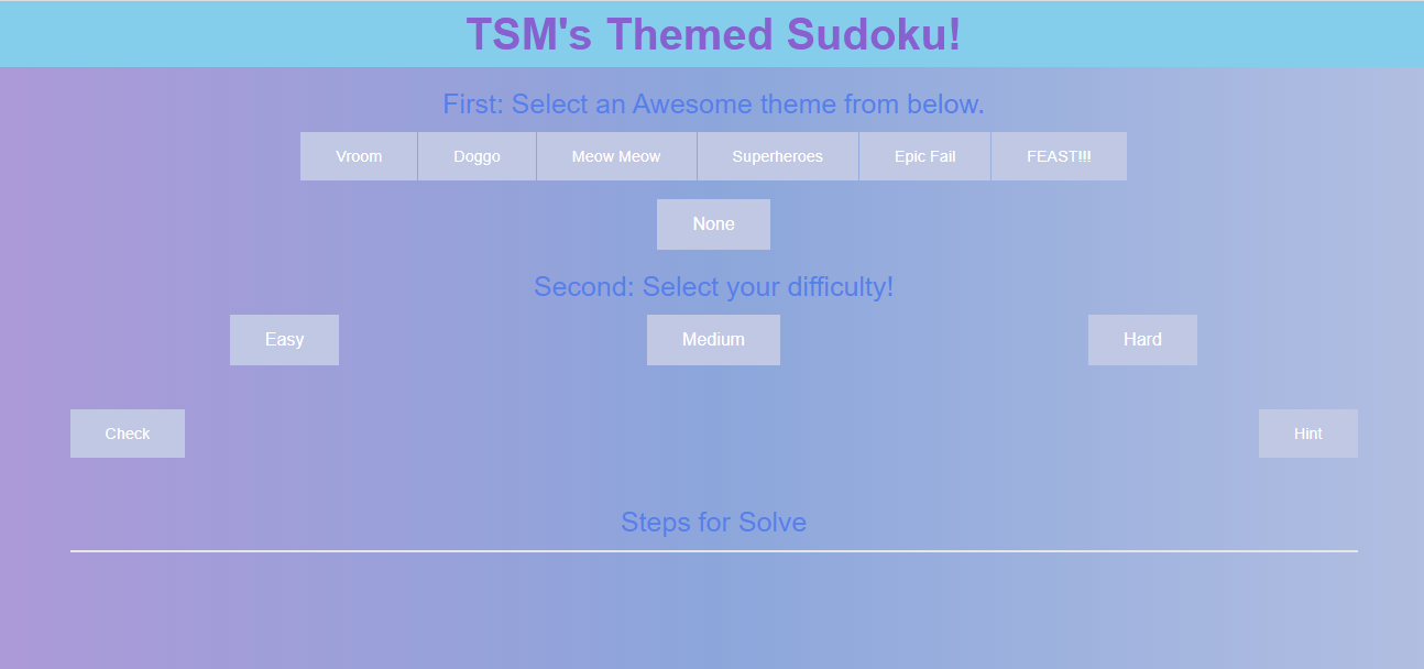 Themed Sudoku Image 1