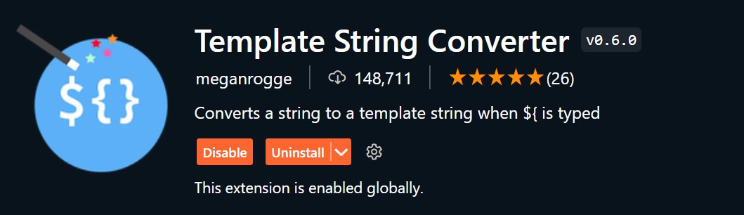 Template String Converter