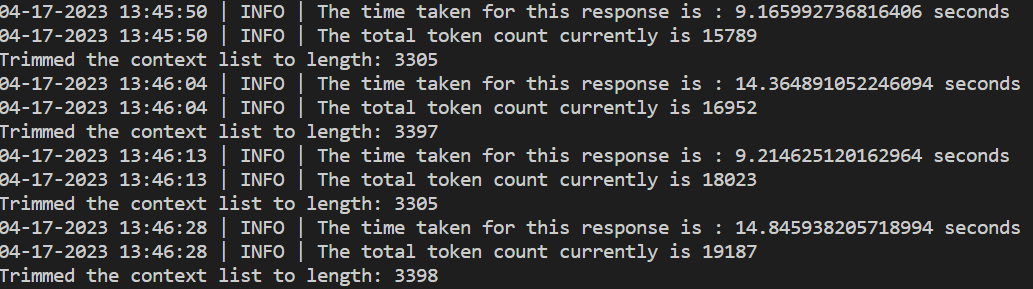 Trimming and printing metrics