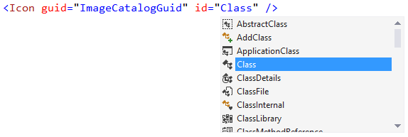 VSCT Intellisense groups menus