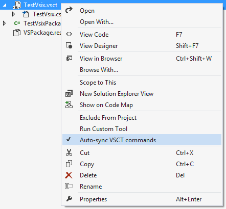 VSCT auto-sync