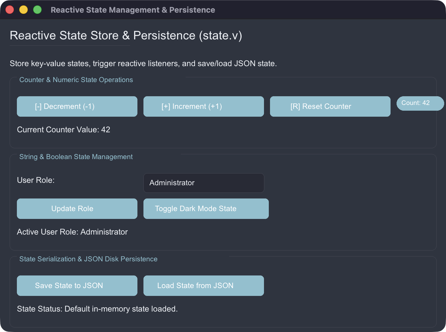 13 - Reactive State Store Demo