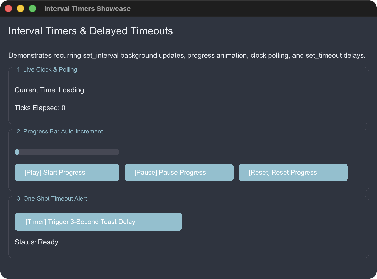 16 - Interval Timers Demo