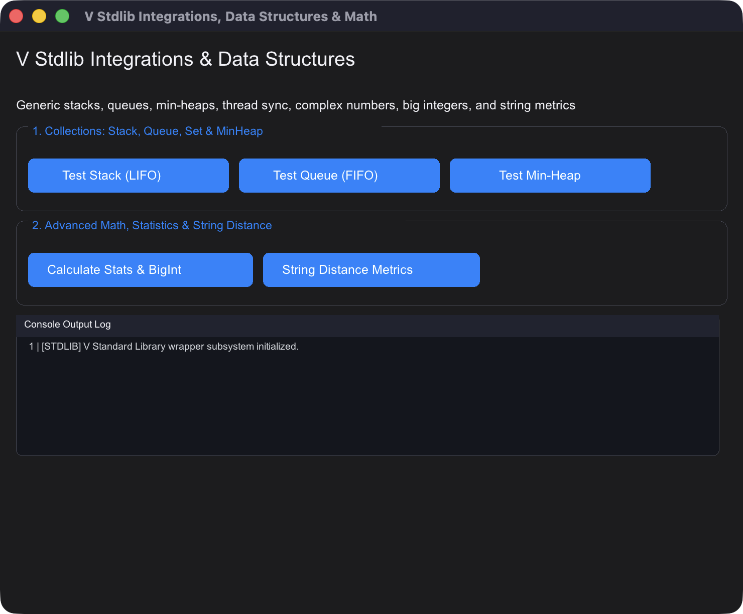 20 - Stdlib Data Structures Demo