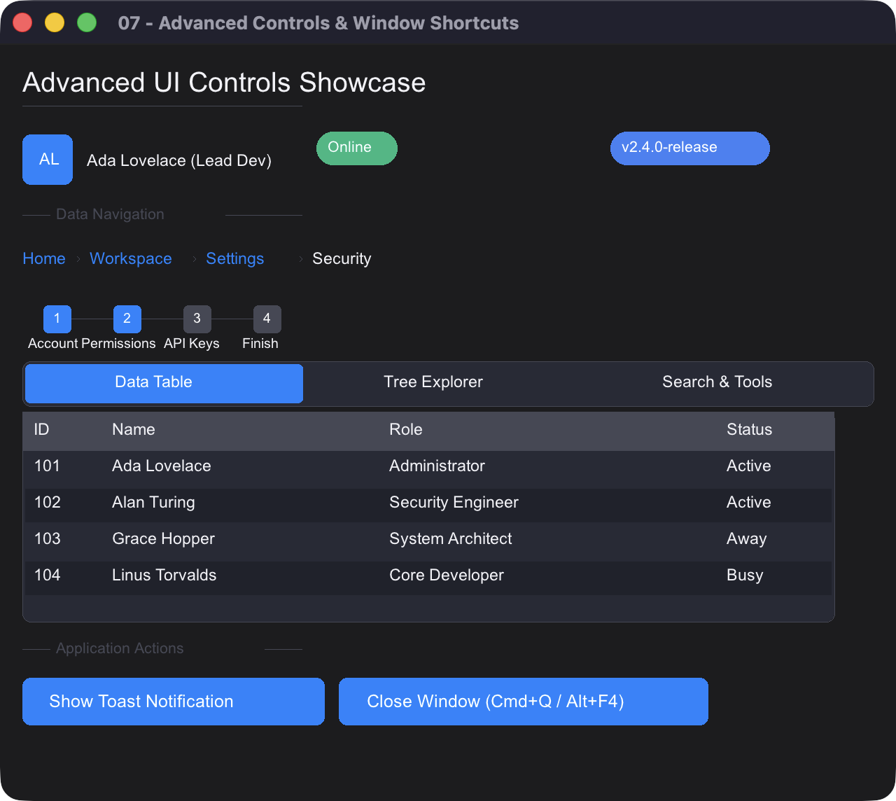 07 - Advanced Controls Demo