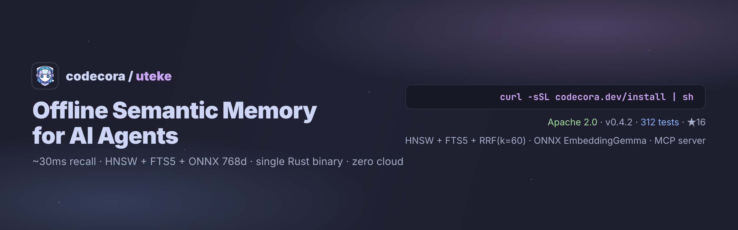 Uteke — Give your AI a memory